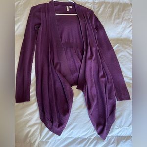 Purple Cardigan medium